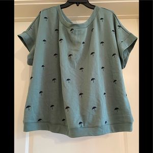 ModCloth Umbrella embroidered top NWT size 2x